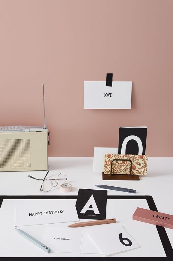 Design Letters Smile Kemični svinčnik, moder