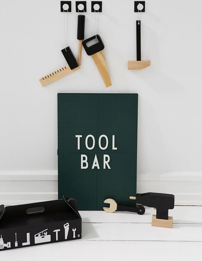 Design Letters Lettres et Chiffres grandes pour tableau, blanches, Set 159 pièces