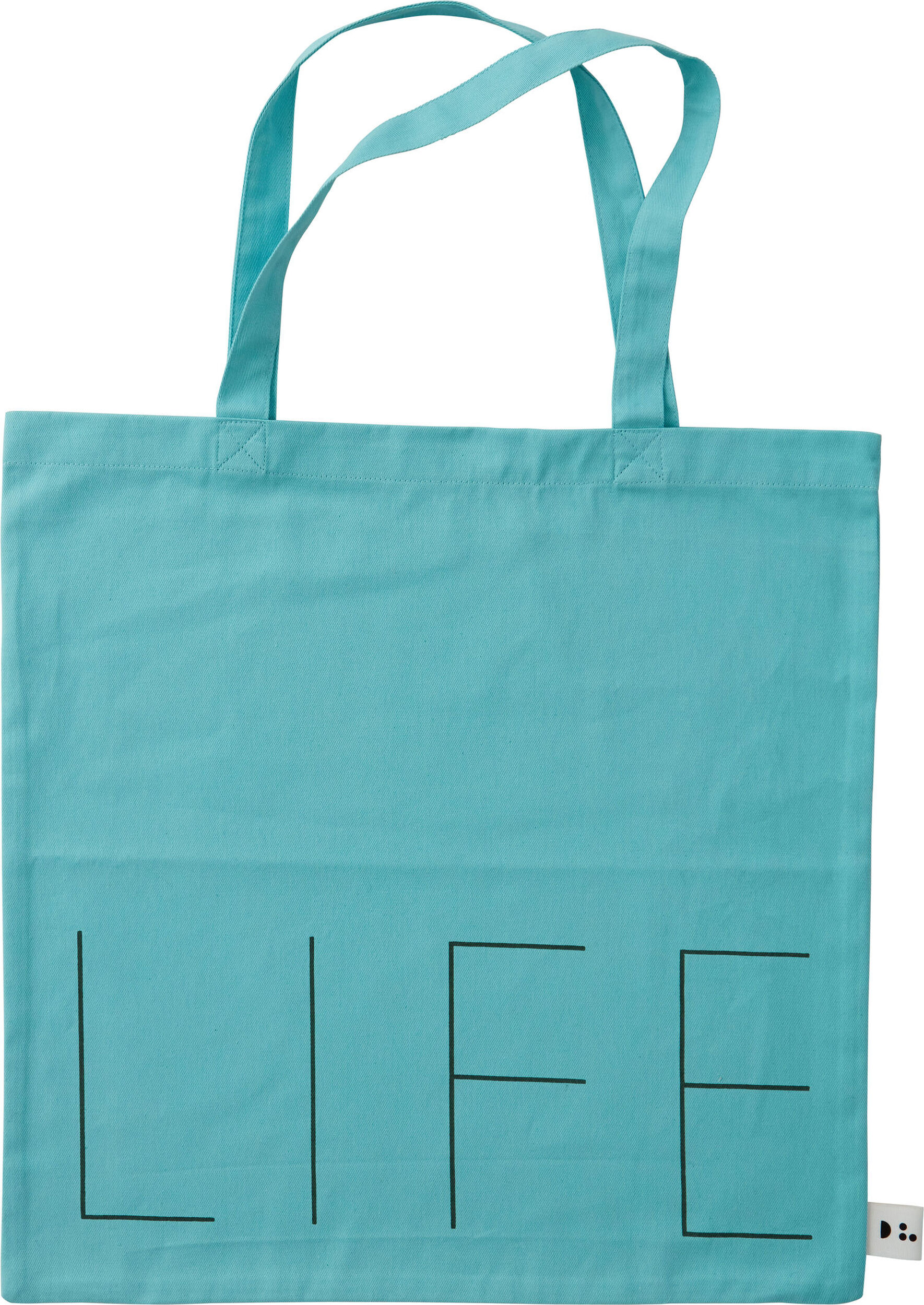 Design Letters Life Einkaufstasche türkisfarbig