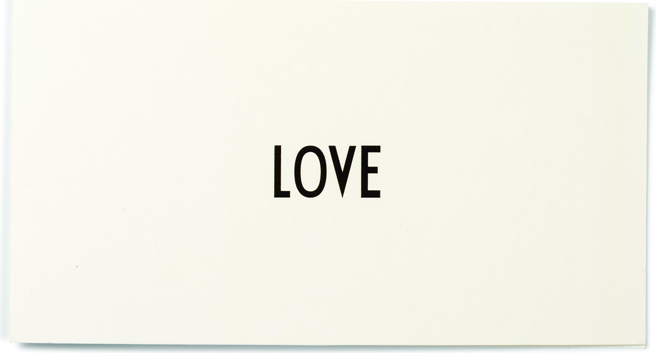 Design Letters Love Grußkarte