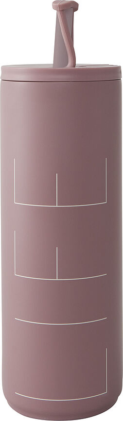 Design Letters Life Mug Isotherme avec paille, 500 ml, vert