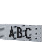Design Letters Plate light grey