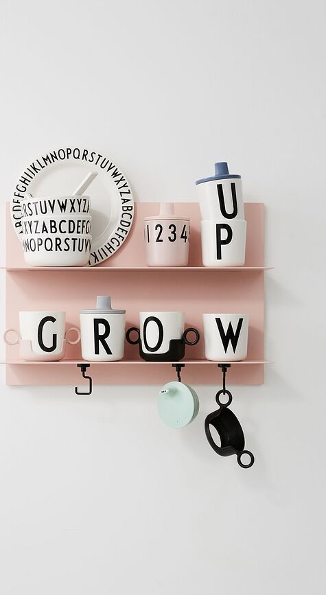 Design Letters Držač za Šalicu melaminski ružičasti