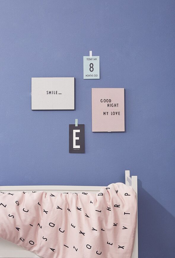 Design Letters Slova i Brojevi za ploču mali bijeli Set od 132 dijela