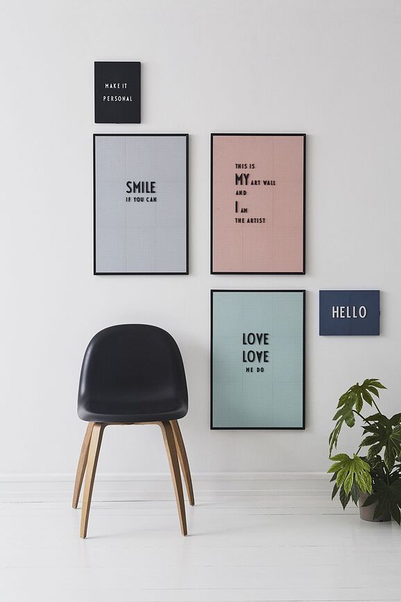 Design Letters Tableau A2, noir