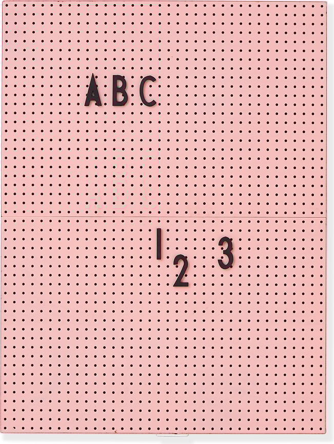 Design Letters Tableau d'affichage A4, rose