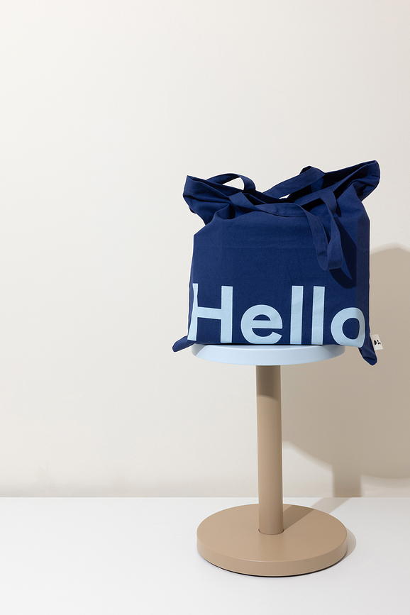 Design Letters Happy Τσάντα Αγορών, κίτρινη