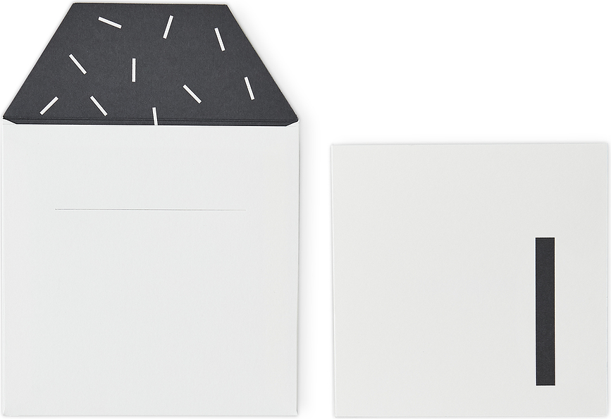 Design Letters Rojstnodnevna voščilnica za 4 leta, bela