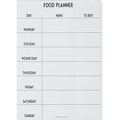 Design Letters Weekly meal planner white