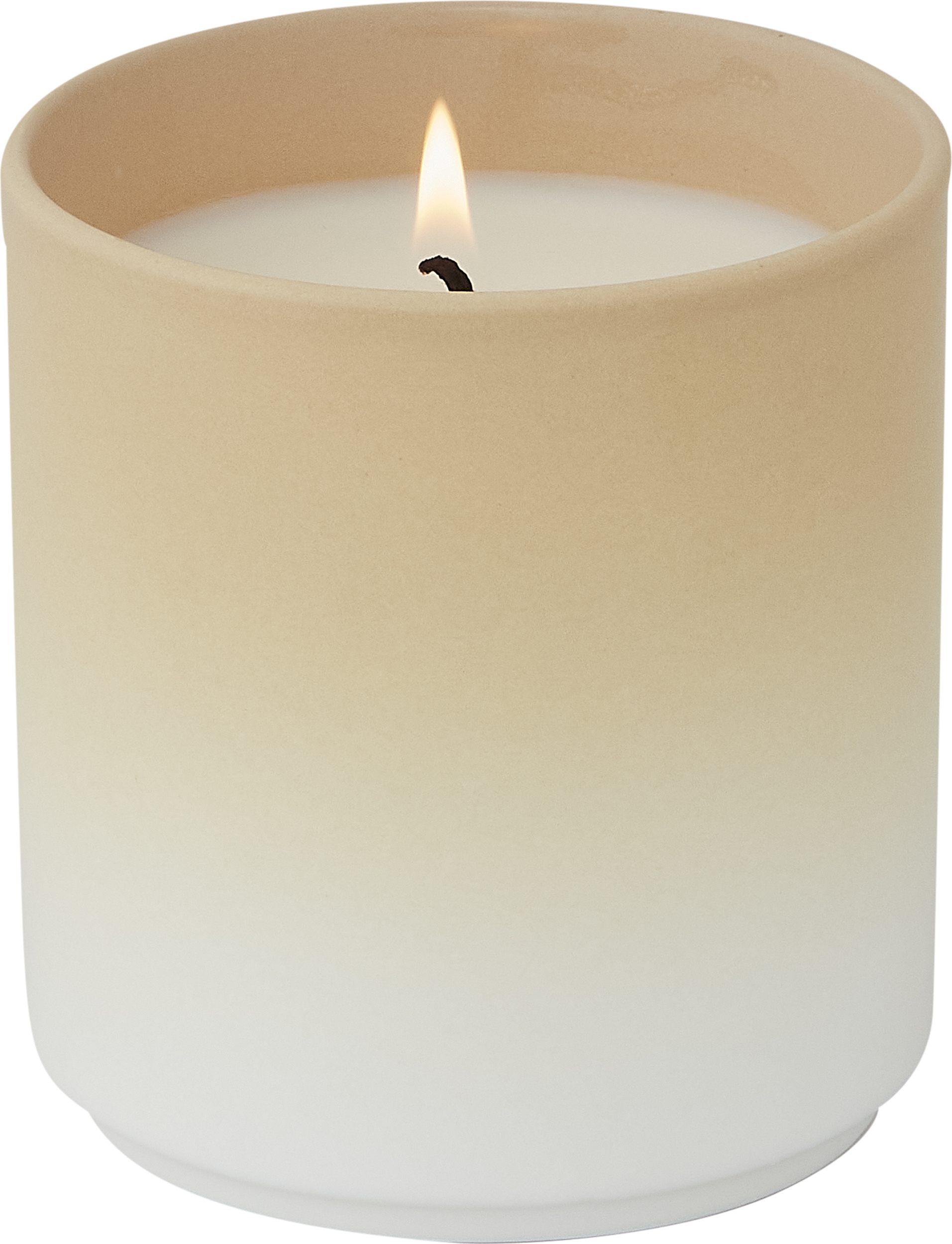 Dip Dye Duftkerze beige
