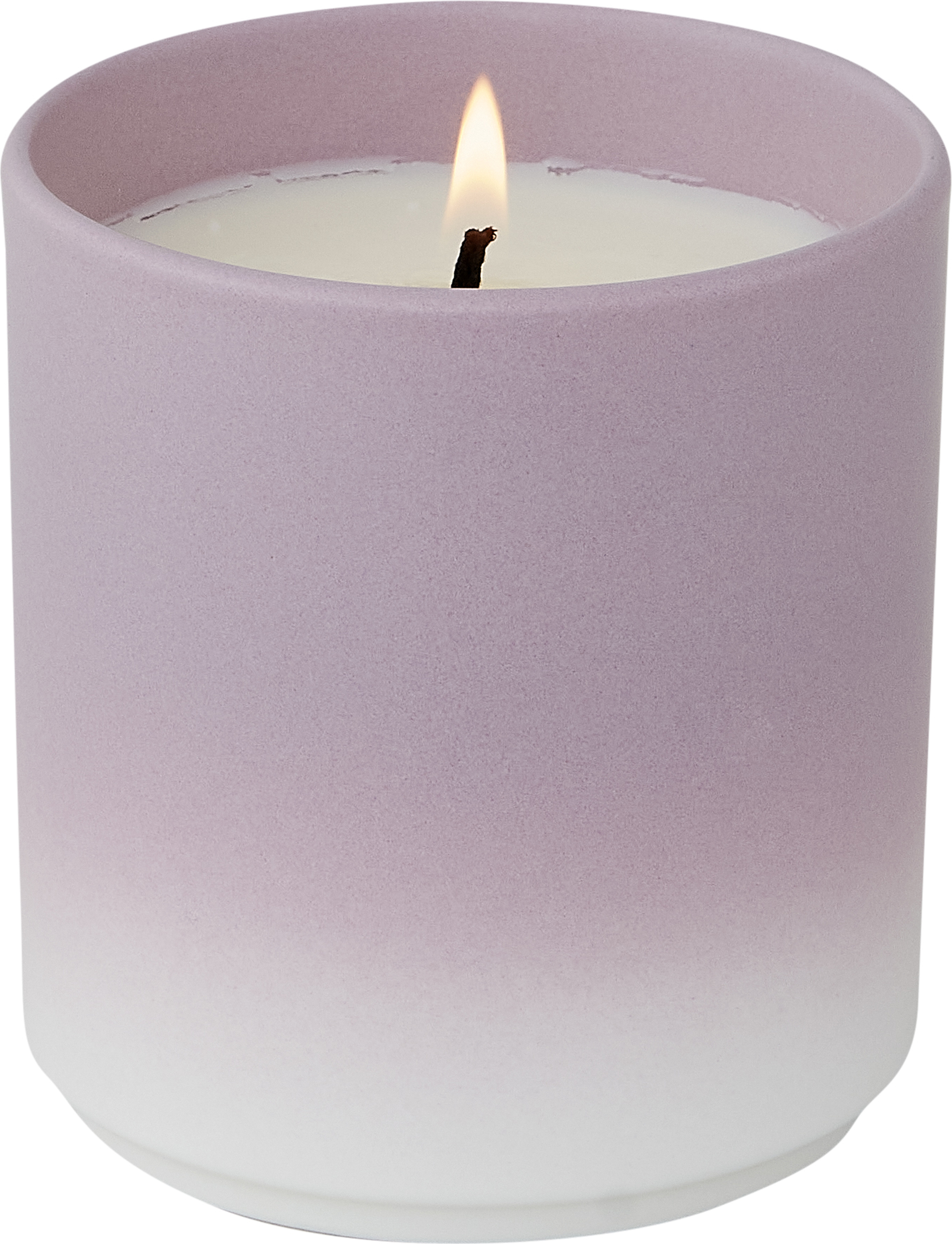 Dip Dye Duftkerze lavendelfarbig