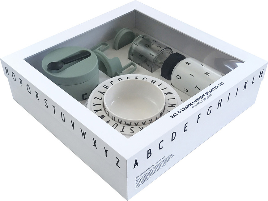 Eat & Learn Σετ Φαγητού παιδικό, πράσινο, Σετ 6 τεμαχίων