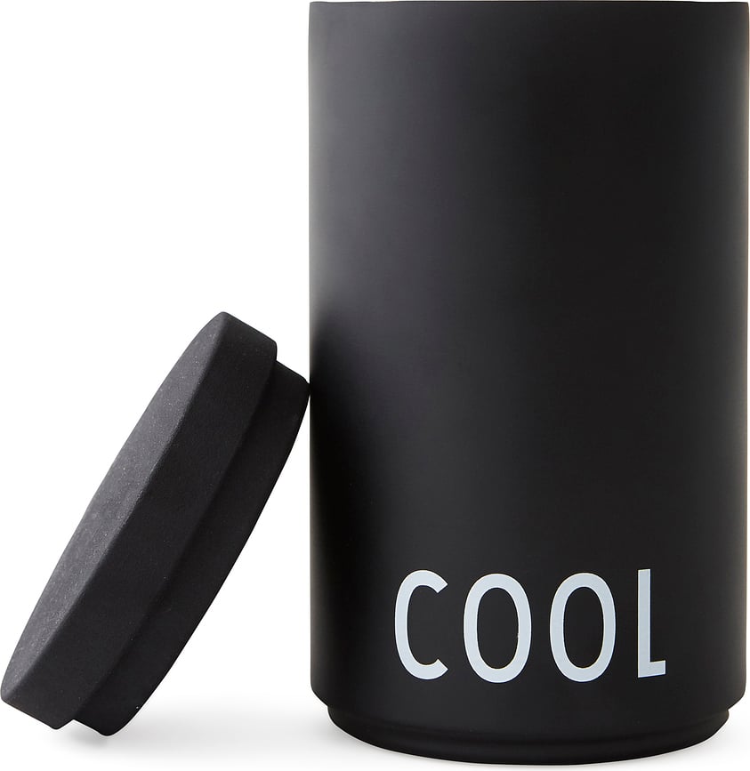 Enfriador de vino Design Letters COOL, negro