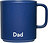 Favourite Dad Skodelica z ročajem, mornarsko modra