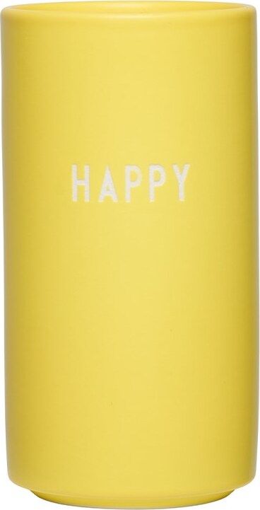 Favourite Happy Vase oder Kerzenständer gelb