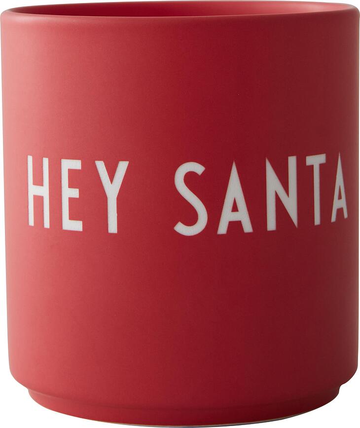 Favourite Xmas Hey Santa Becher rot