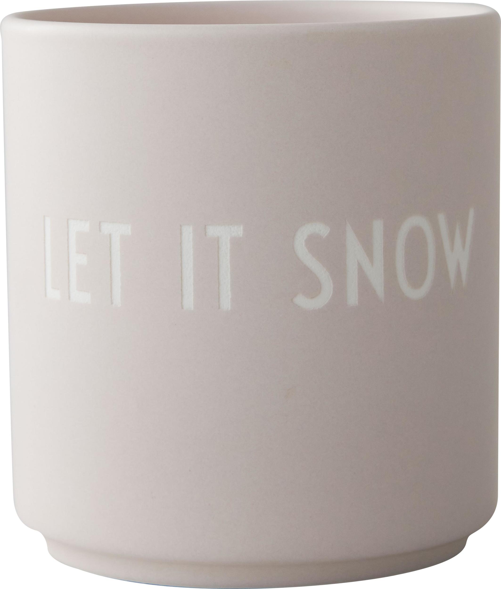Favourite Xmas Let It Snow Becher hellbeige