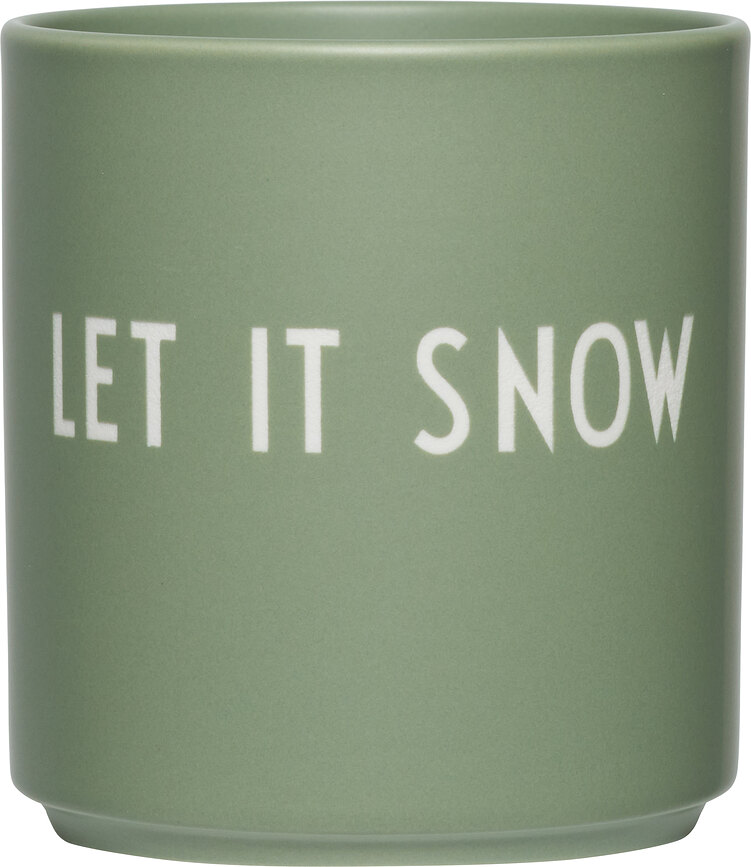 Favourite Xmas Tasse "Let It Snow", verte