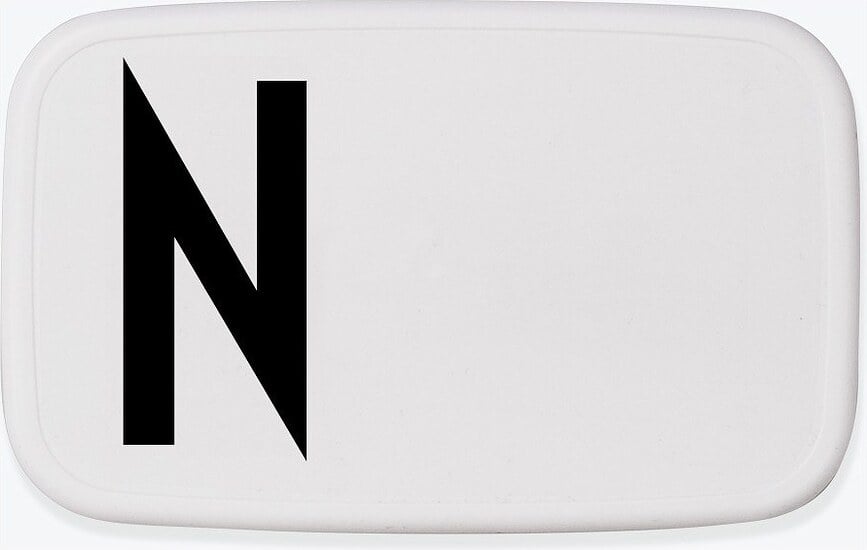 Fiambrera AJ, con diseño de la letra N