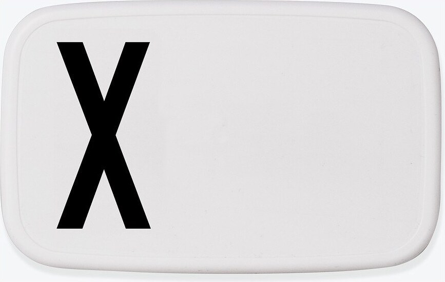 Fiambrera AJ, diseño letra X