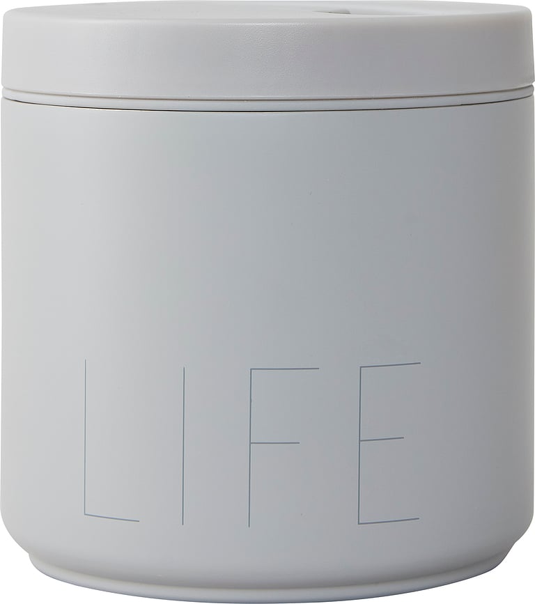 Fiambrera térmica To Go Life, grande, azul, con tenedor, 2 piezas