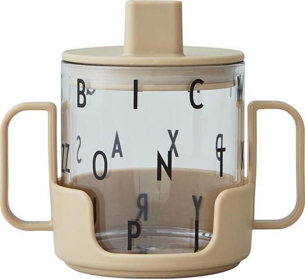 Grow Baby-Becher beige aus Tritan und Glas 3 El.