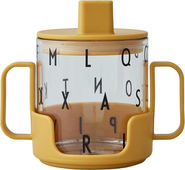 Grow Baby-Becher senffarbig aus Tritan und Glas 3 El.