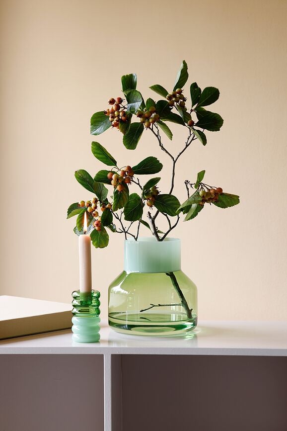 Jarrón grande Generous, verde