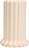 Jarrón Tubular, 24 cm, beige