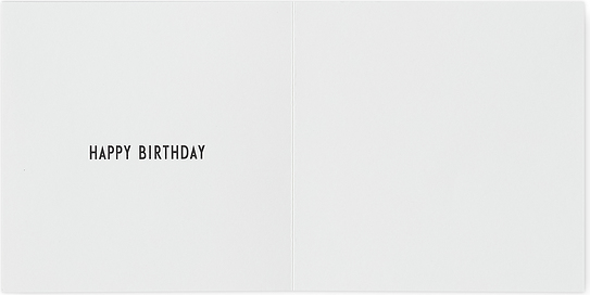 Kartka urodzinowa dla dzieci Design Letters biała
