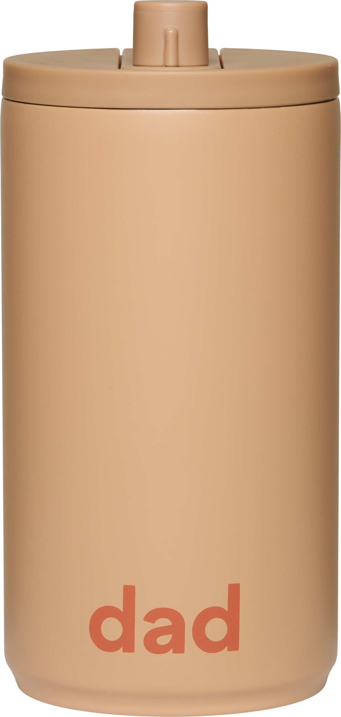 Kubek podróżny Design Letters Dad 350 ml beżowy