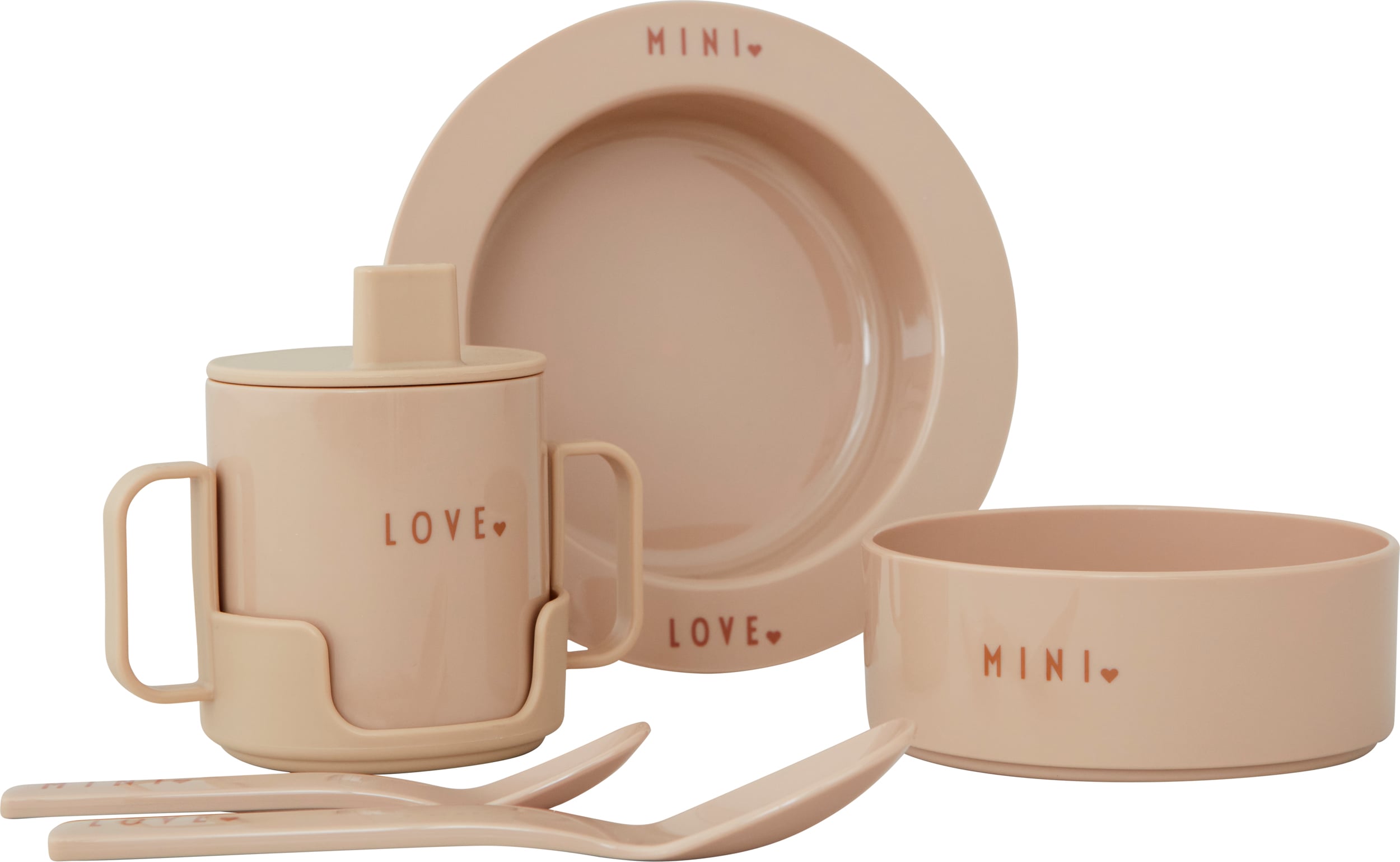 Mini Favourite Baby-Geschirr beige 5 El.