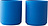 Mute Tasses, cobalt, Lot de 2
