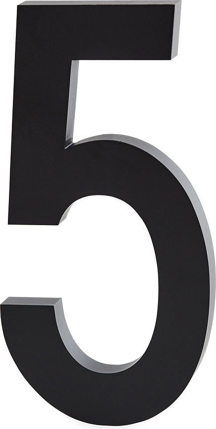 Número 5 Architect Numbers, 50 mm