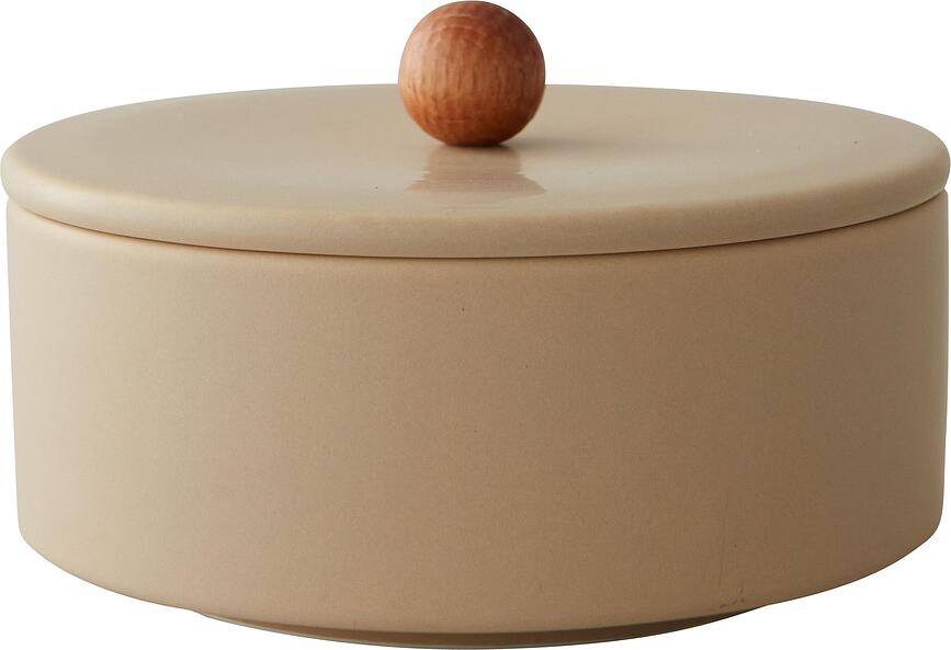 Opbevaringsbeholder Treasure lav beige