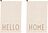 Paños de Cocina Favourite Hello Home, crema, Pack de 2