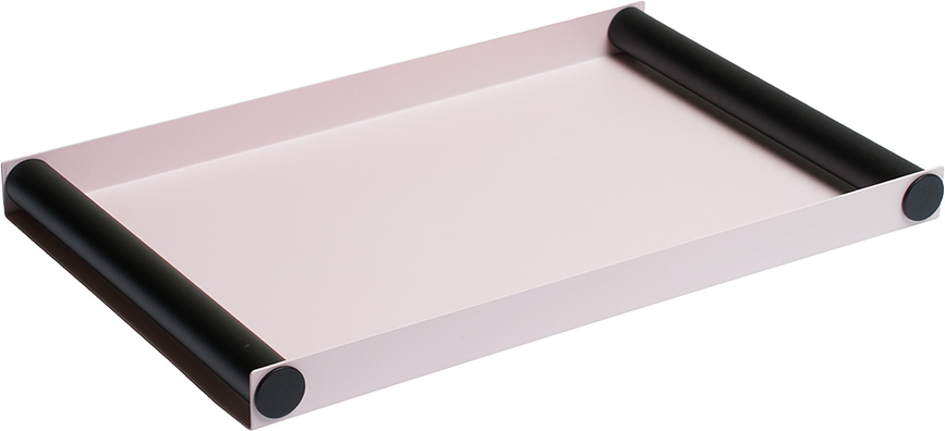 Ray Plateau de Service grand, rose et noir