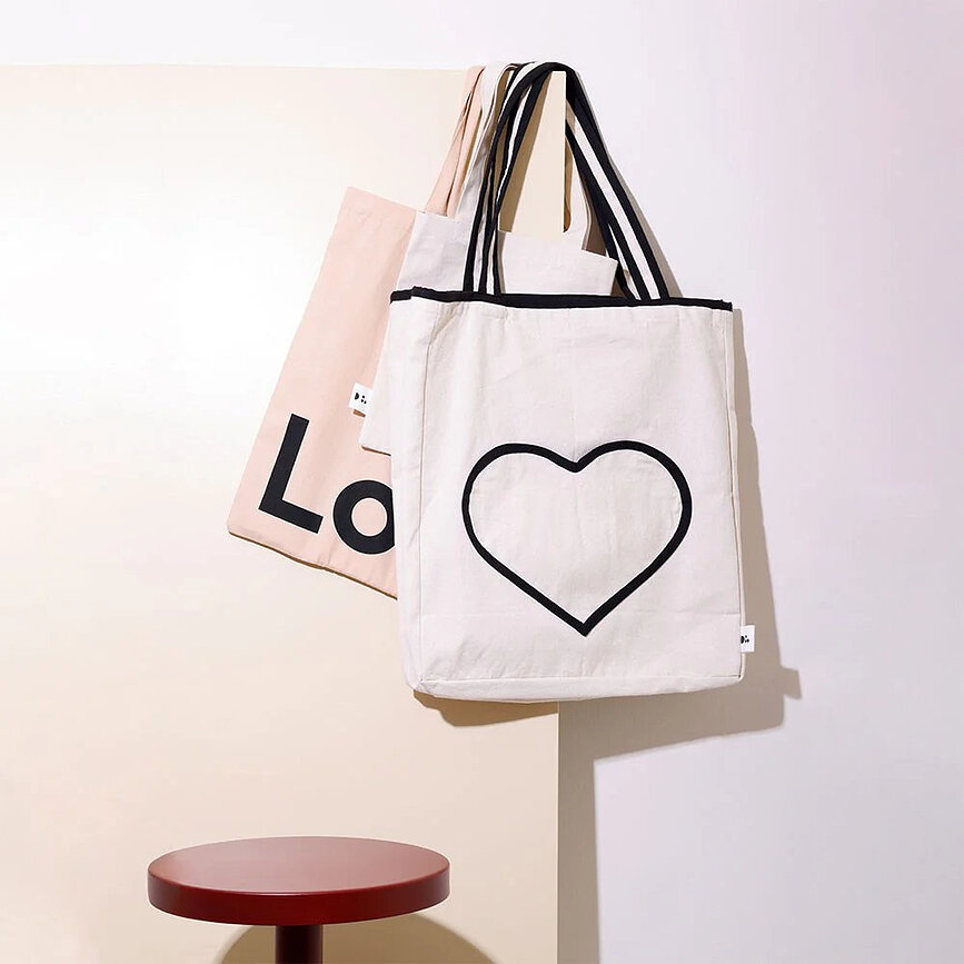 Sac de voyage In My Heart beige et noir