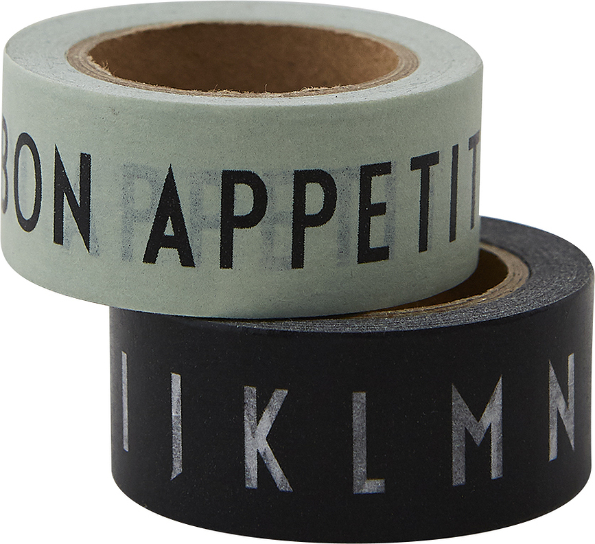 Say It With Tape ABC Bon Apetit Tape black and green 2 pcs
