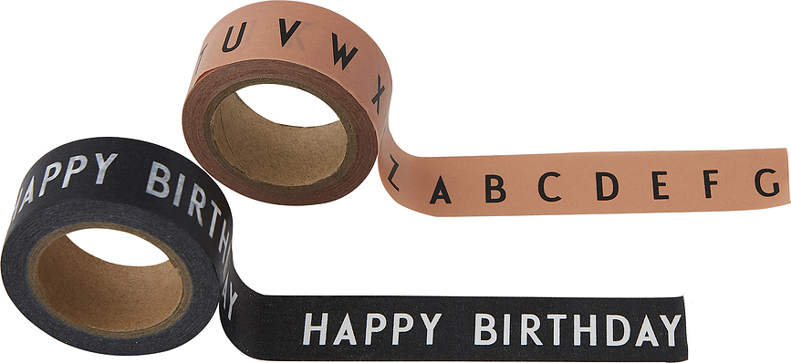 Say It With Tape ABC Bon Apetit Tape black and green 2 pcs