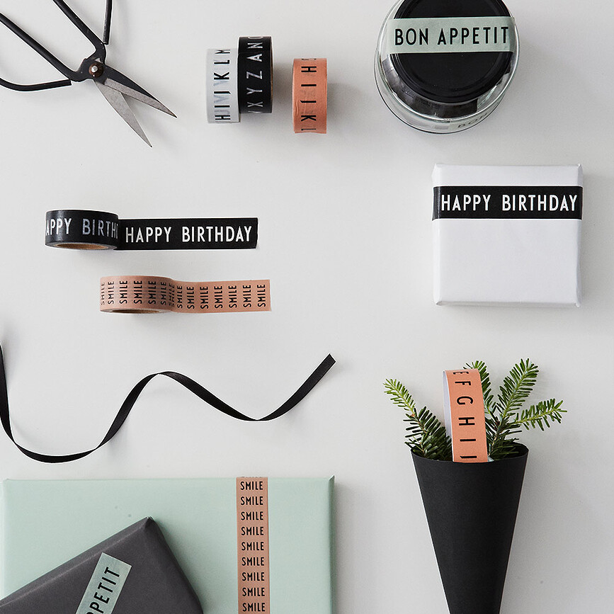 Say It With Tape ABC Bon Apetit Tape black and green 2 pcs