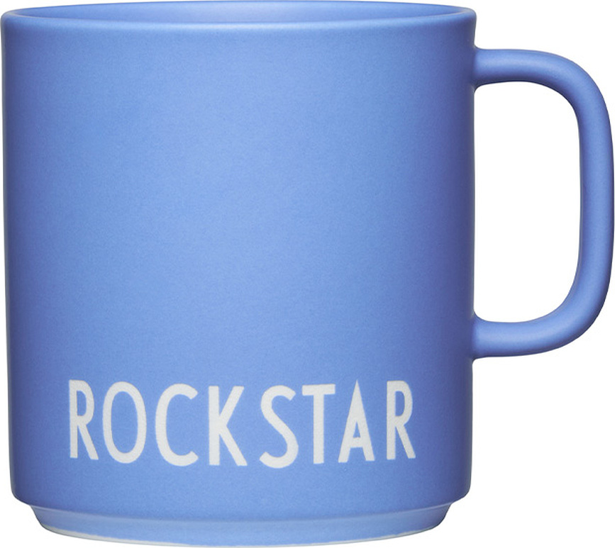 Skodelica z ročajem Favourite Rockstar, modra