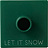 Свічник для класичної свічки Xmas Let It Snow, зелений