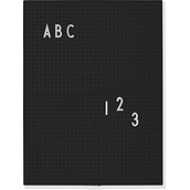 Tablă Design Letters A4 neagră