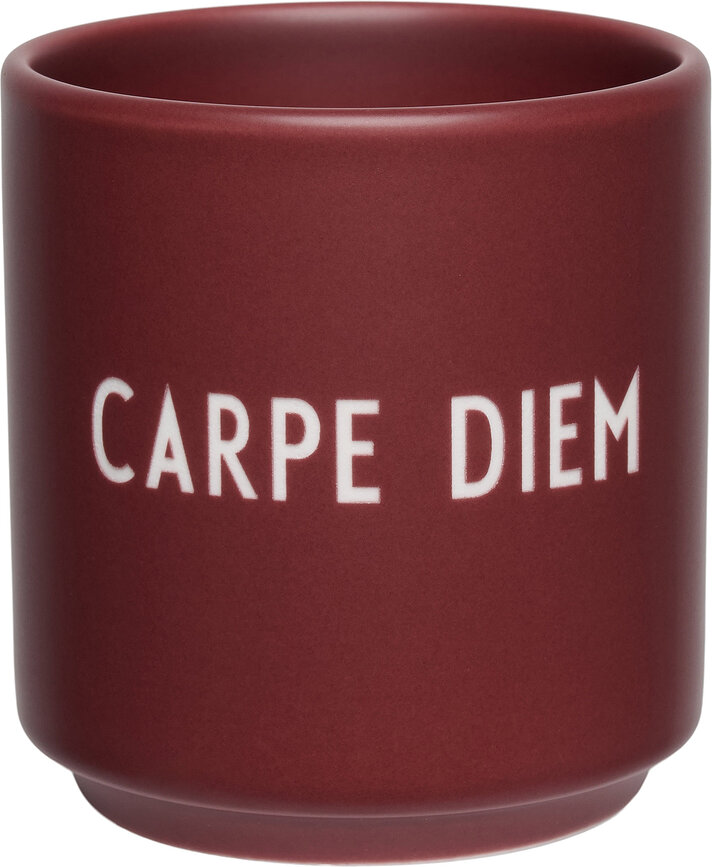 Tasse Love & Friendship Mini CARPE DIEM, bordeaux