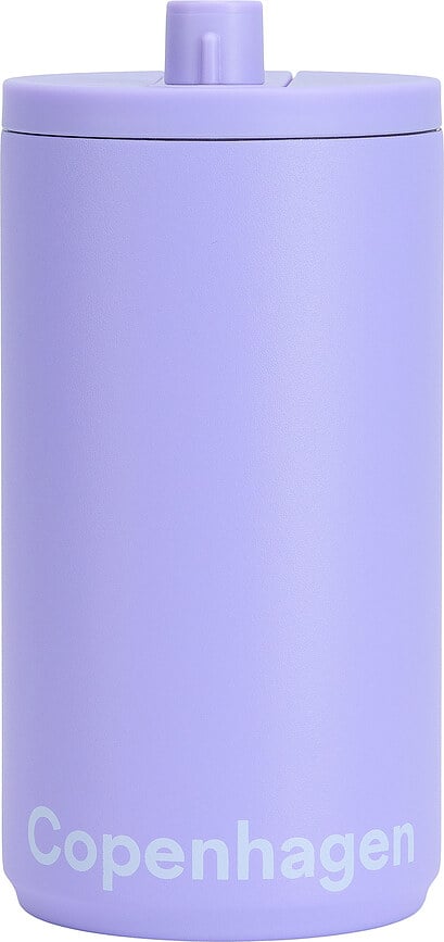 Taza de Viaje Design Letters Copenhagen, 350 ml, violeta