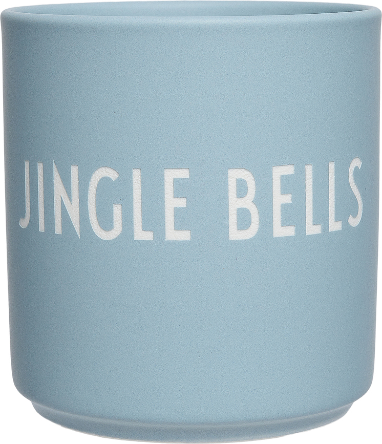 Tazza strutturata Favourite Xmas Jingle Bells celeste chiara