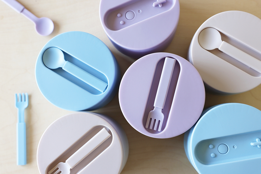 To Go Lunchbox Isotherme petit, lavande, avec cuillère, Set 2 pièces