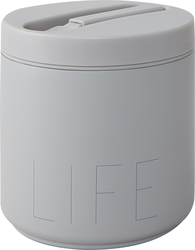 To Go Life Termo Posuda za Hranu velika s vilicom siva Set od 2 dijela