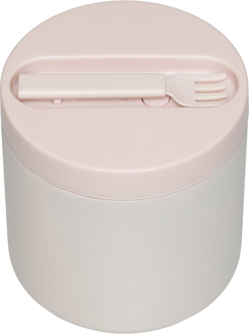 To Go Thermo-Lunchbox groß beige mit Gabel 2 El.